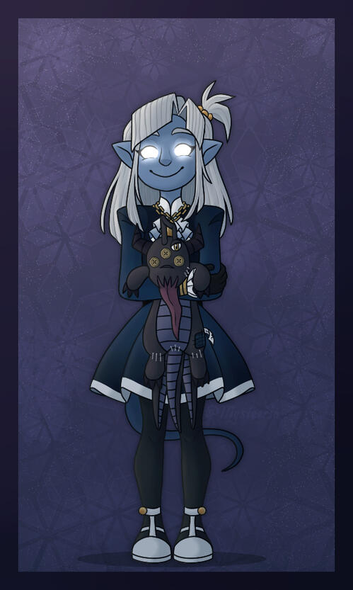 Young Tiefling Girl Design