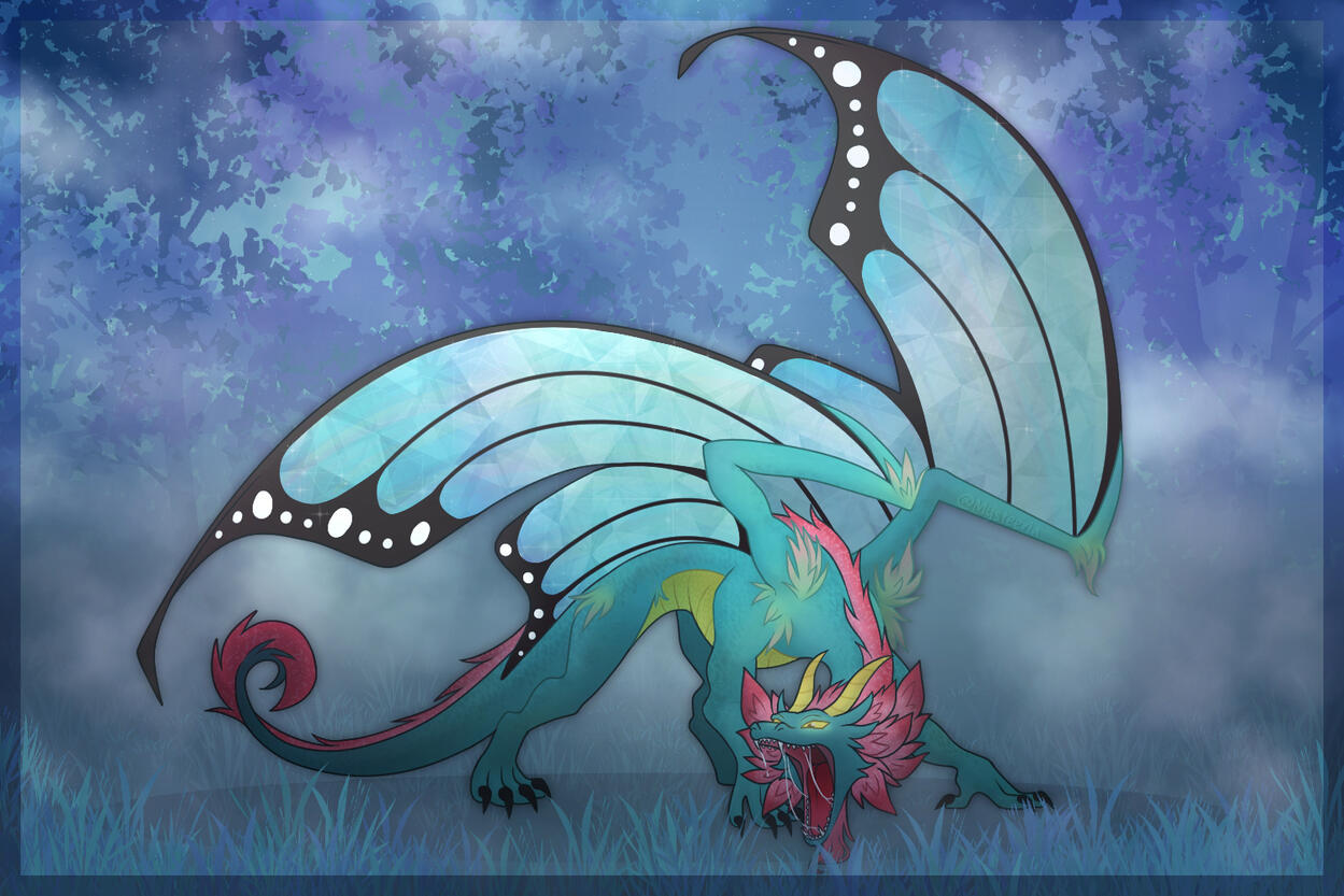 Butterfly Dragon Design