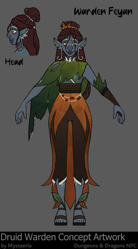 Druid Warden Character Design